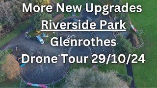 More New Upgrades Riverside Park Glenrothes Drone Tour | Scenic Views (October 2024)