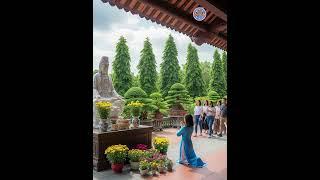Nam Mô Quan Thế Âm Bồ Tát Khấn nguyện trước chùa cổ, lòng nhẹ như sương #phậttạitâm #tungkinh