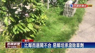 鄰居不合丟除草劑? 屋主控亂丟害花草枯萎－民視新聞