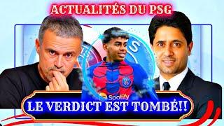 PARIS SAINT GERMAIN! DERNIERES MINUTES UNE PETITE BOMBE EST LÂCHÉE POUR YAMAL, LUIS ENRIQUE A...