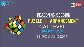 Reasoning | Puzzle Tricks (Part - 2 ) | SBI PO MAINS | Online Coaching for SBI IBPS Bank PO