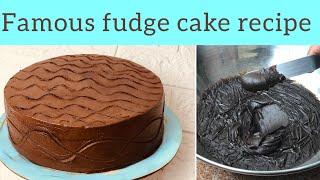 Chocolate fudge cake without oven| famous fudge cake | fudge cake