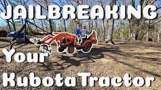 Jail Breaking a Kubota Tractor to Increase your Lifting Capacity! W/ Before and After RESULTS.