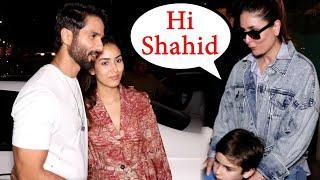 When Shahid Kapoor Meets Ex Kareena Kapoor In Front Of Wife Mira Rajput