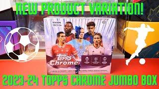 2023-24 Topps Chrome UEFA Club Competitions Jumbo Hobby Box Review