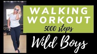 45 min Walking Workout, Wild Boys - 80s Rock & Pop | 5000 steps | Easy to follow Fun Exercise