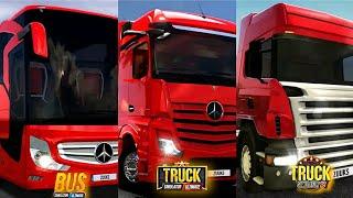 BUS.S.U vs TRUCK.S.18 vs TRUCK.S.U Zuuks games comparison and Evolution