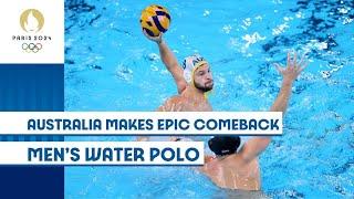 Australia  Makes Epic Comeback Men’s Water Polo  | Paris 2024 Highlights