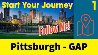 Getting out of Pittsburgh on the Great Allegheny Passage (GAP) Trail