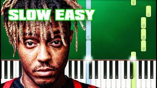 Juice WRLD - Wishing Well (Slow Easy Piano Tutorial) (Anyone Can Play)