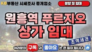 고양시 덕양구 3호선 원흥역 푸르지오 초역세권 상가매매 및 임대