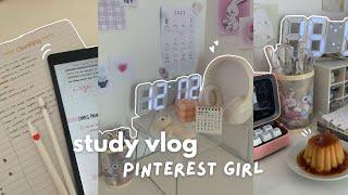 Study vlog 5am morning routine, revising for exams, desk makeover, new iPad unboxing, skincare