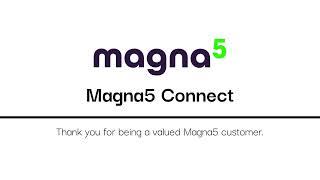 Magna5 Connect | Customer Portal