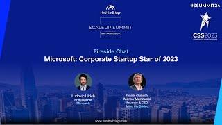 Inside Microsoft’s Winning Playbook for Startups | Fireside Chat Scaleup Summit San Francisco 2024