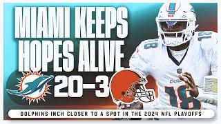 Miami Dolphins Vs Cleveland Browns Week 17 Recap! | We're Still Alive!