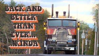 1973 Freightliner Cabover WFT Gets It's Blower Back - Straight Piped 8v71 action