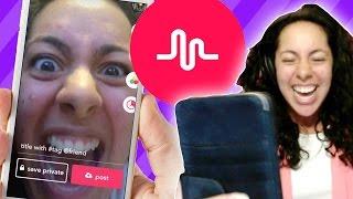 Girl tries Musical.ly for the first time! :D LOL (Mystery Gaming)