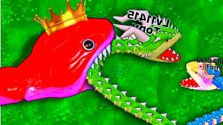 Snake Clash! .io Boss Trapped King   Snake MAX LEVEL! Epic Pro Snake Clash.io Gameplay! #145