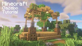 Minecraft - How to Build a Oak Gazebo - Gazebo Tutorial