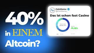 Hochrisiko Portfolio! Zahlt es sich aus? - Eure Portfolios analysieren - CoinDome