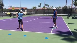 Palm desert resort, forehand drill, Samy Messi