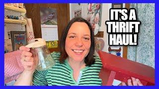 FUN THRIFT HAUL! HOME DECOR & VINTAGE! 2025 Thrift Haul #4!