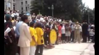 Hilary Shelton, Sr. VP for Advocacy with the NAACP, speaks at Voter ID rally in Harrisburg