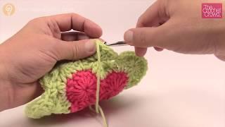 Crochet Catherine Wheel Stitch - Double Crochet Square