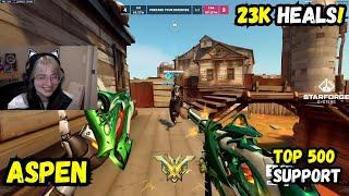 23k Heals! ASPEN | ANA & JUNO GAMEPLAY | JUNKERTOWN | OVERWATCH 2 SEASON 12 TOP 500