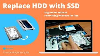 How to upgrade from HDD to SSD | Install windows 10 to SSD | Free and easy way