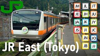 [4K]  JR East within Tokyo | All the Lines