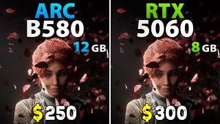 Arc B580  vs RTX 5060 - Test in 12 Games | 1080p