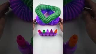 Change color FOUR Odd-ASMR POP #diy #satisfyingvideo #relaxing #creative #oddasmr #insideout #colors