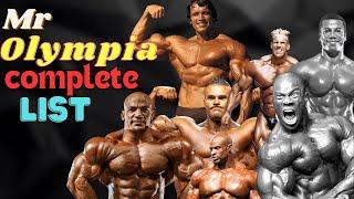 MR Olympia Complete List | comparison6