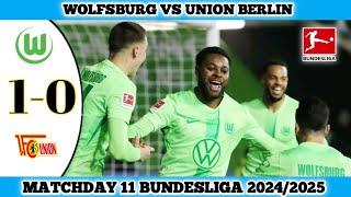 WOLFSBURG VS UNION BERLIN | 1-0 | Matchday 11 Bundesliga 2024/25