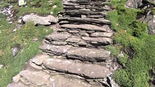 Skellig Michael climb - Star Wars Force Awakens island