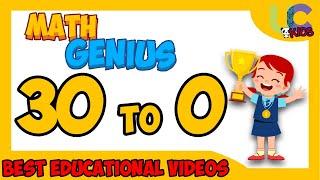 Backward Counting 30 to 0| 3️⃣0️⃣▶0️⃣| Counting to 30 | Kindergarten number counting | UCkids