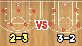 When to use a 2-3 Zone Defense vs 3-2 Zone Defense