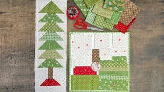 Tall Pine Tree  Quilt Block Tutorial!!