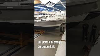 How to build a steel Linssen motor yacht - Logicam #shorts #motorboatyachting #boatlife