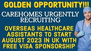 UK Care Homes Recruiting In 2023 From Overseas With Visa Sponsorship,  Opportunities For All