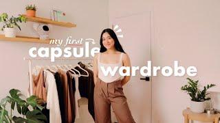 building my *first ever* CAPSULE WARDROBE! (saving my time and energy this spring )