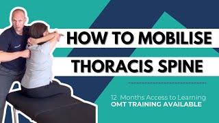 How to mobilise the thoracic spine #osteopathy #chiropractic ￼