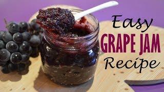 Homemade Grape Jam Recipe - Easy Low Sugar Jam