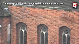 Canon Legria HFM41 - zoom and stabilization demo