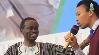 Joramu Nkumbi get blessed by Pan Africanist Prof PLO Lumumba at University of Dar Es Salaam.