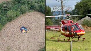 Oito pessoas morrem em queda de balão em Santa Catarina | AFP