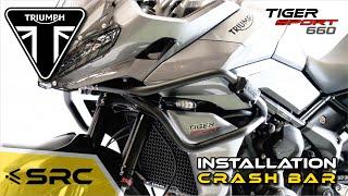 TRIUMPH TIGER SPORT 660 CRASH BAR INSTALL