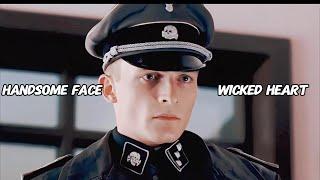 Handsome German officer in the movie