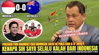 TIMNAS LOLOS, MALAYSIA NGAMUK !! Presiden FAM Sampai NGOMONG GINI Usai Tahan Imbang Australia 0-0